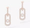 So Move XL Pavé-Set Diamond Pendant Earrings in Yellow Gold - 1